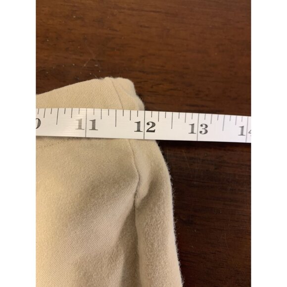 Devon Aire Beige Cotton Pull-On Equestrian Riding Breeches W/ Leather Knee Patch - Picture 5 of 8